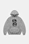 Lip Teeths Printed Oversize Unisex Washable White Hoodie