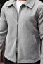 Men's New Trend Double Zipper Detail Basic Cashmere Jacket - Old Money Style - 4
