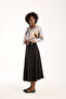 Long Suede Skirt - 90 cm Full Length Flawed Suede Skirt - 5