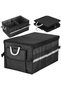 Trunk organizer, box type, with side pockets, foldable, 30x58x33cm, black - 8