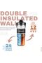 1000ml Insulated Water Bottle Tumbler with 2-in-1 Straw & Sip Lid – Keeps Drinks Hot 12H / Cold 24H - 6