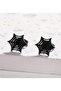 Spider Web Model Suitable for Daily Wear Halloween Stylish Minimal Design Black Steel Nail Earrings - 3
