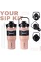 1000ml Insulated Water Bottle Tumbler with 2-in-1 Straw & Sip Lid – Keeps Drinks Hot 12H / Cold 24H - 7
