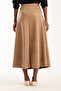 Long Suede Skirt - 90 cm Full Length Flawed Suede Skirt - 6