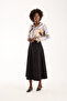 Long Suede Skirt - 90 cm Full Length Flawed Suede Skirt - 3