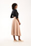 Long Suede Skirt - 90 cm Full Length Flawed Suede Skirt - 2