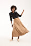 Women's Long Suede Skirt Flawless/Mevlana Model 90 cm Full Length - 6