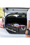 Trunk organizer, box type, with side pockets, foldable, 30x58x33cm, black - 7