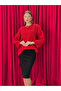 Women's Oversize Casual Knit Sweater – Crew Neck Relaxed Fit - 3