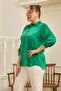 Gamze Fashion Boutique Plus Size Satin Shirt - 5