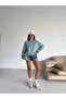A Quality Oversize Circular Neck Long Sleeve 2-Ply Women's Sweatshirt - 6