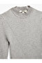 Lightweight Stand Collar Long Sleeve Knitwear Sweater - 3