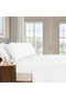 Luxury Hotel Collection Bed Sheets – 4-Piece Double Set, White Striped, 100% Cotton Comfort - 4