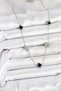 316L Steel Chain Silver Color Black and Zircon Stone Baby Boy Clover Women's Necklace Tj-Bko10591 - 2