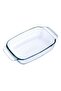 Rectangular Roasting Tray with Easy-Grip Handle Transparent 3.8L - 4