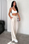Women's Linen Elastic Waist Loose Pants – Natural & Comfortable Style