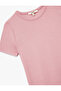 Viscose Fabric Slim Fit Short Sleeve Crew Neck Basic T-Shirt - 3
