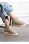 Velina Short Thick Heeled Fur Boots - 3