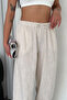 Women's Linen Elastic Waist Loose Pants – Natural & Comfortable Style - 3