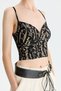 Siyah Dantelli Topcrop - 7
