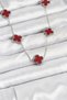 Ramia-Premium |   316L Steel Chain Silver Color Burgundy Color Clover Women's Necklace Tj-Bko10569 |   Tg.Ty