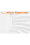 Luxury Hotel Collection Bed Sheets – 4-Piece Double Set, White Striped, 100% Cotton Comfort - 6