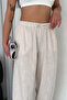 Women's Linen Elastic Waist Loose Pants – Natural & Comfortable Style - 5