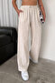Women's Linen Elastic Waist Loose Pants – Natural & Comfortable Style - 4