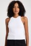 Women's Ribbed Sleeveless Halter Neck Crop Knit Blouse - 5