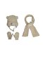 Kitti 0-18 Months Baby Boy Scarf Beanie Gloves 3-Piece Set Fleece Lined Inside - 2