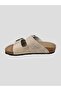 Pc-7551 Women's Double Buckle Slippers Beige - 2
