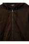 Cotton Long Sleeve Zipper Pocket Detail Hooded Cardigan - 5