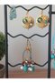 Wrought Iron Mirrored Jewelry Stand Ring Holder, Earring Holder, Necklace Holder, Jewelry Organizer - 4