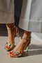 Lisbon Buckle Strap Detailed Blunt Toe Heeled Stylish Women's Shoes - 3