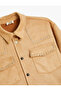 Oversized Jacket with Suede Look, Pocket Detail, Snap Closure, Studded - 3