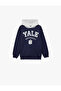 Licensed Hooded Long Sleeve Embossed Printed Sweatshirt