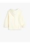 Hooded Zippered Plush Sweatshirt Pocket Detailed Long Sleeve - 2