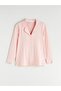 Lcw Dream Plus Size Shirt Collar Heart Printed Women's Pajama Set - 8