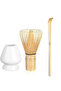 4-Piece Matcha Set Bowl Whisk Holder Bamboo Whisk Beater and Bamboo Spoon - 2