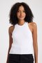 Women's Ribbed Sleeveless Halter Neck Crop Knit Blouse