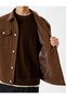 Long Sleeve Viscose Blended Cashmere Jacket with Flap Pocket Detail - 5