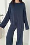 Oversize Crew Neck Knitwear Bottom-Top Set Aw25Au0006 - 3