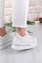 07319 Flet Stone Accessory Lace-Up Thick Sole Sneaker Women's Shoes - 4