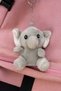Cute Plush Elephant Keychain 11 cm Gray Gift Toy - 3