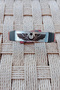 Red Colored Pilot Brovesi Silhouette Genuine Leather Gift Bracelet - 3