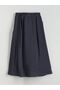 Lcwaikiki Classic Gray Beli Belt Pack Modal Mixed Skirts