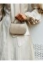 Women's 2-Strap Evening Bag with Stone and Chain Detail - 3