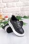 07319 Flet Stone Accessory Lace-Up Thick Sole Sneaker Women's Shoes - 7