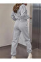Unisex Men's and Women's Horizon Printed 3 Thread Crew Neck Tracksuit Set - 4
