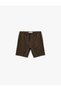 Cotton Bermuda Pocket Detailed Waist Tie Baggy Jean Shorts